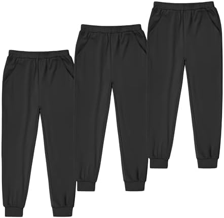 BIG ELEPHANT Girls Quick Dry Active Joggers with Pocket
