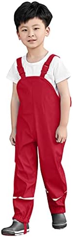 Rain Jumpsuit Romper for Boys and Girls with Suspenders