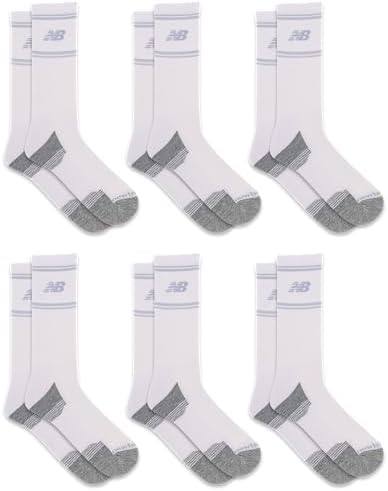 New Balance Performance Cushioned Crew Socks 6-Pack