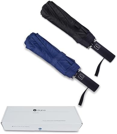 Bluinzi Double 10-Rib Compact Travel Umbrella