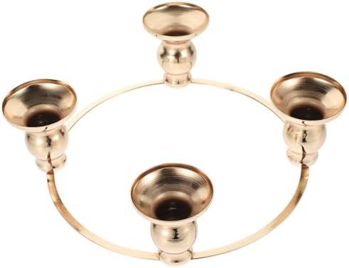 Kichvoe Advent Candlestick DIY Wreath Holder