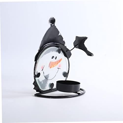 GOOHOCHY 1Pc Snowman Candlestick Holder for Christmas