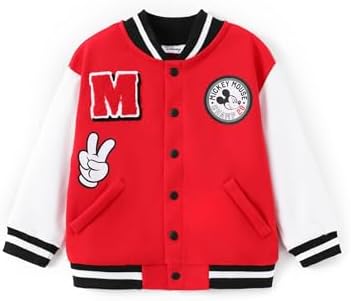 Disney Toddler Varsity Jacket with Mickey and Stitch