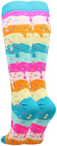 MadSportsStuff Rainbow Sprinkles Socks for Soccer Softball