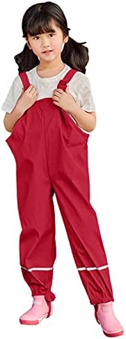 Rain Jumpsuit Romper for Boys and Girls with Suspenders