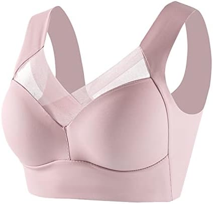 Wireless Padded Sports Bra with Criss Cross Design