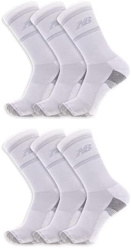 New Balance Performance Cushioned Crew Socks 6-Pack