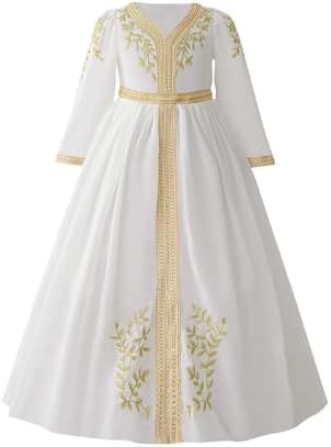 Lmdudan Girls Long Sleeve Abaya Prayer Dress 2025