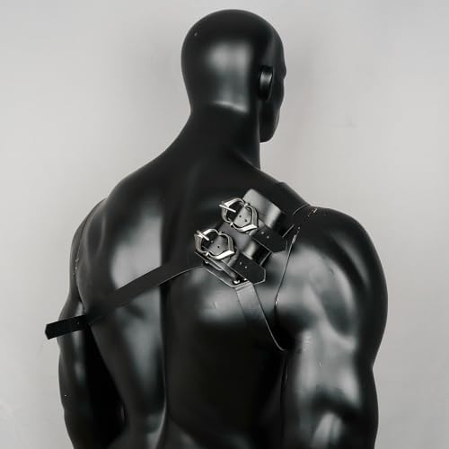 LVOW Medieval Sword Belts Faux Leather Holster Frog for Knight Cosplay