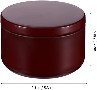 12Pcs Round Candle Tins Jar for DIY Crafts and Storage