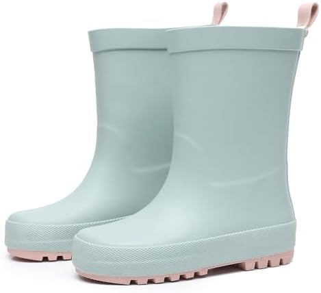 RainAngel Toddler Rain Boots with Handles and Fun Prints