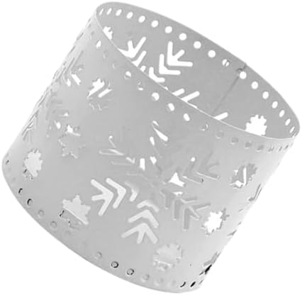 Iron Christmas Candle Holders with Snowflake Design