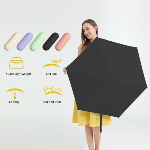 BAODINI Compact UV Folding Umbrella for Travel