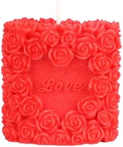Romantic Scented Love Candle for Couples - Rose Design with Temperature Play