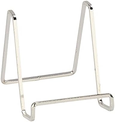 TRIPAR Square Mini Wire Easel - Silver Plated 4-Inch Height