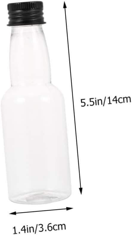 STOBAZA 100ml Mini Wine Bottles 50 Pack Portable