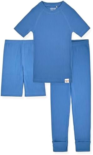 Sleep On It Organic Rib Knit Pajama Sets for Kids 1