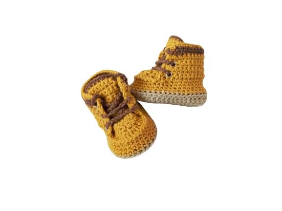 Handmade Crochet Baby Shoes for Newborns 0-3 Months 1