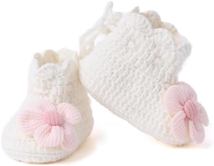 TJCONETJC Baby Booties Hand Crochet Cozy Socks Slippers