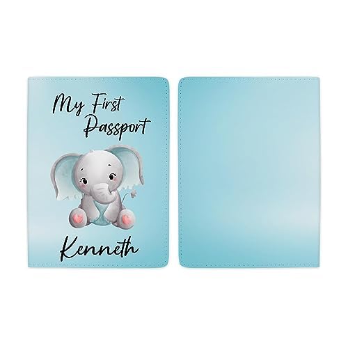 Personalized Passport Elephant for Baby Boy