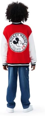 Disney Toddler Varsity Jacket with Mickey and Stitch