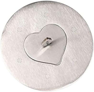Stainless Steel Candle Jar Cover with Heart Design