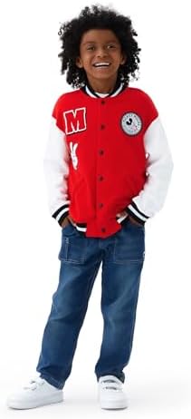 Disney Toddler Varsity Jacket with Mickey and Stitch