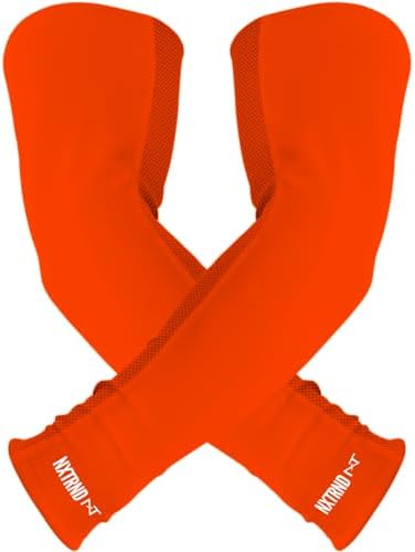 Nxtrnd Air-TEK Arm Sleeves for Men - Pair Breathable Compression Arm Sleeves