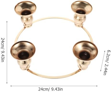 Kichvoe Advent Candlestick DIY Wreath Holder