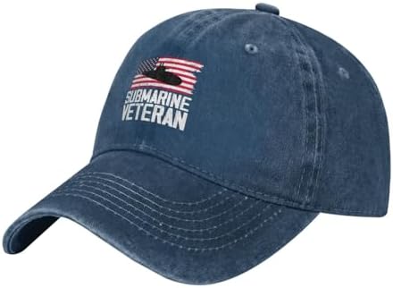 American Flag Submarine Veteran Baseball Cap for Men Women