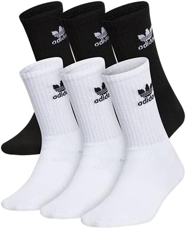 adidas Originals Kids Crew Socks 6 Pair Athletic Cushioned Breathing