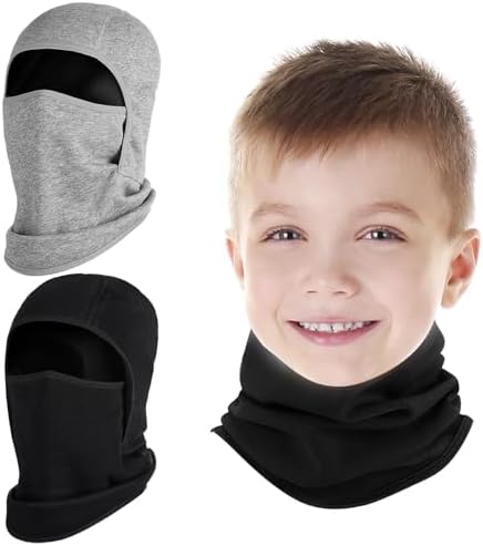 Potopok 2 Pack Kids Balaclava Face Mask
