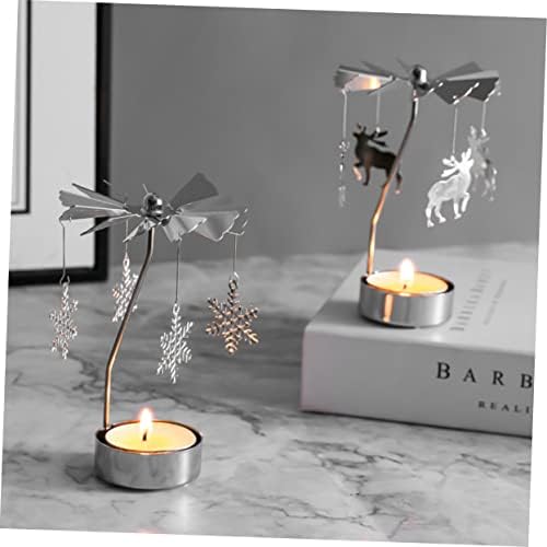 Happyyami Windmill Rotating Candle Holder Decorative