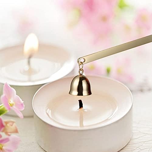 3-in-1 Candle Accessory Set - Wick Trimmer Dipper Cutter Snuffer Gold