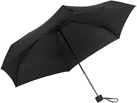 GAOYAING Small Mini Umbrella with Case 34 Inches Black