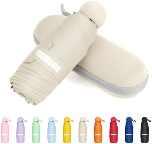 Yoobure Compact Folding Umbrella for Travel and UV Protection