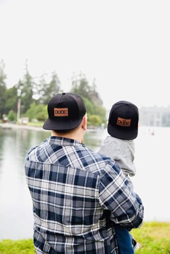 Handmade Dad Son Matching Snapback Caps Set