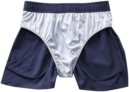 Xiaojmake Mens 7 Inch Quick Dry Workout Shorts with Zipper Pocket