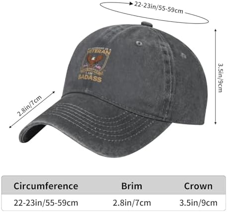My Husband Is A Veteran Baseball Cap for Men Women 1