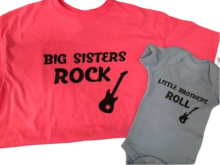 Matching Sibling Set Toddler Shirt Baby Onesie 1