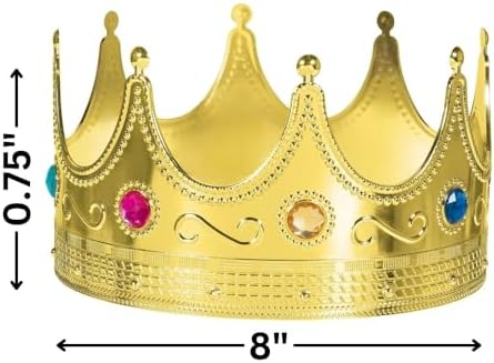Amscan Luxurious Gold Royal Crown - 075 x 8