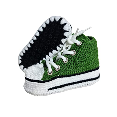 Handmade Green Baby Booties Organic Cotton