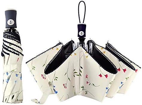 DBA Auto Open Close Folding Travel Umbrella with UV Protection 1