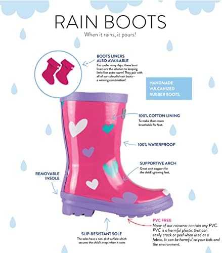 Hatley Girls Kids Printed Rain Boots