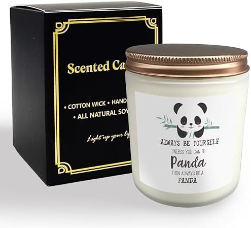 Mancheng-zi Inspirational Panda Candles - Scented White 1