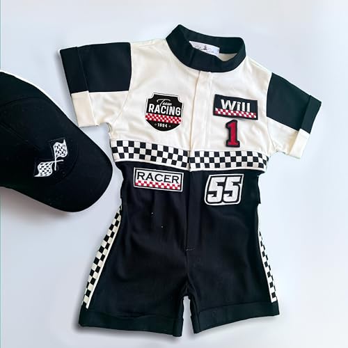 Handmade Race Car Driver Costume for Toddlers - 3T