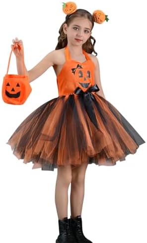 FYMNSI Kids Halloween Pumpkin Costume 3PCS