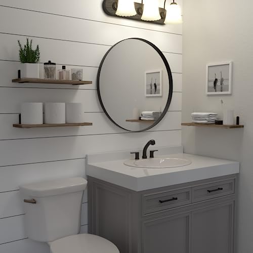 DOLLFIO 3 Set Floating Wall Shelves - Rustic Brown