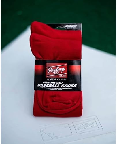 Rawlings 2 Pair Athletic Socks Baseball Softball