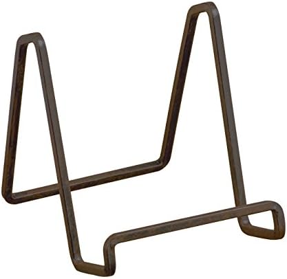 TRIPAR 4-Inch Mahogany Square Book Holder Stand